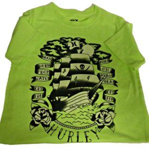 Like New - Hurley Neon Green Boys Tee Shirt